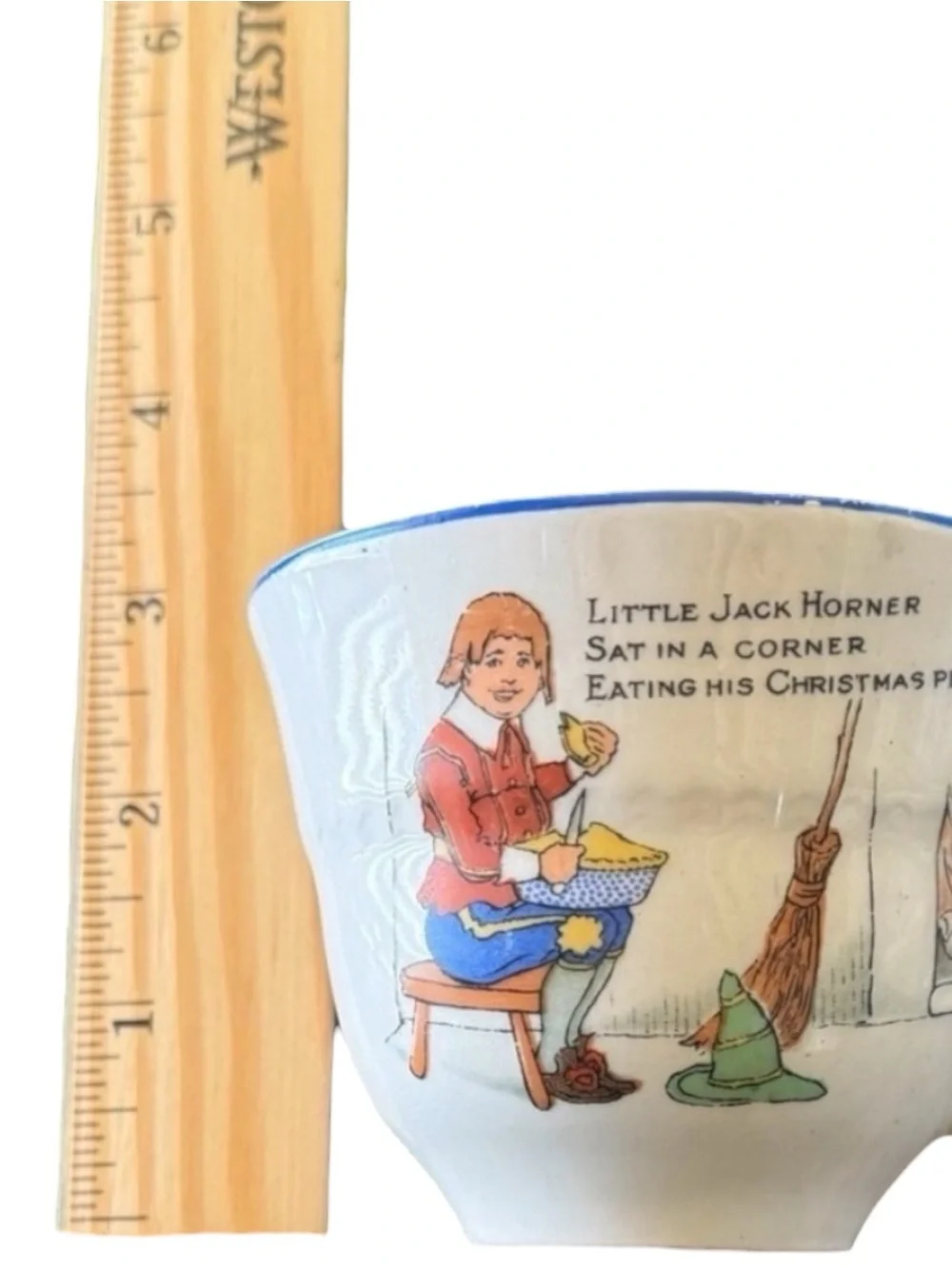 VINTAGE H&K Tunstall Little Jack Horner and Picnic Scene Tea Cup Made in England